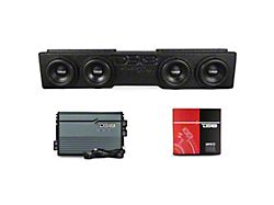 DS18 Rear Underseat Front-Fire Ported Subwoofer Enclosure for Quad 8-Inch Subwoofers (07-26 Sierra 1500 Crew Cab)