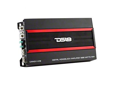 DS18 CANDY Compact Class D 1-Channel Monoblock Amplifier; 1800 Watts (Universal; Some Adaptation May Be Required)
