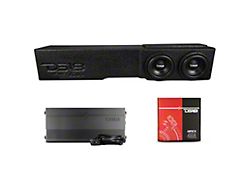 DS18 Dual Subwoofer Enclosure Package; 2 x 8-Inch (07-26 Silverado 2500 HD Crew Cab)