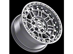 DTS 603 Machined and Silver 5-Lug Wheel; 17x9; -12mm Offset (09-18 RAM 1500)