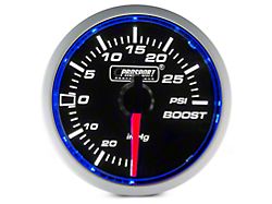 Prosport 52mm Performance Series Boost Gauge; Electrical; 30 PSI; Blue/White (Universal; Some Adaptation May Be Required)