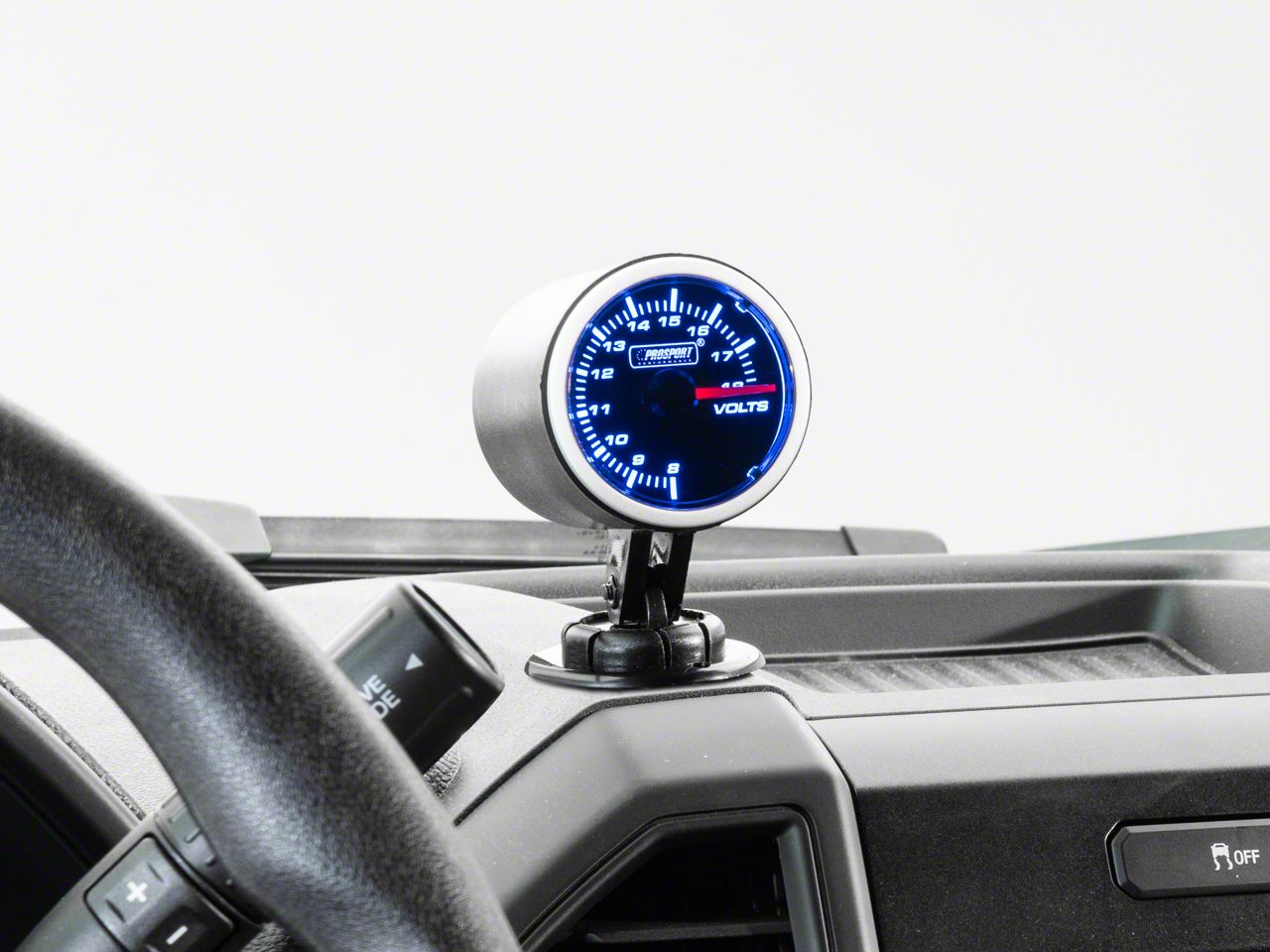 Prosport 52mm Performance Series Volt Gauge; Electrical; Blue/White (Universal; Some Adaptation May Be Required)
