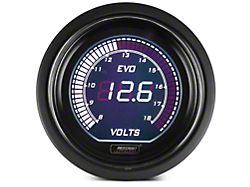 Prosport 52mm EVO Series Digital Volt Gauge; Electrical; Green/White (Universal; Some Adaptation May Be Required)