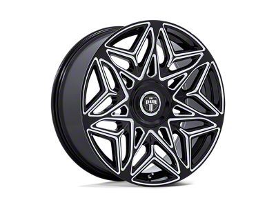DUB Anomaly Gloss Black Milled 6-Lug Wheel; 24x10; 25mm Offset (21-25 Tahoe)