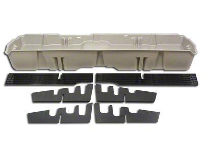 Underseat Storage; Light Gray (07-13 Sierra 1500 Extended Cab, Crew Cab)