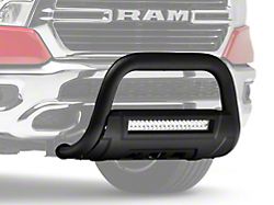 Barricade 3.50-Inch Bull Bar with Skid Plate and 20-Inch LED Light Bar; Textured Black (19-24 RAM 1500, Excluding Rebel & TRX)