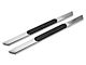 Barricade 4-Inch Flat Oval Running Boards; Stainless Steel (04-14 F-150 Regular Cab)
