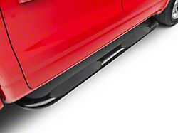 Barricade 4-Inch Oval Bent End Side Step Bars; Black (19-24 RAM 1500 Crew Cab)