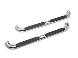 Barricade 4-Inch Oval Bent End Side Step Bars; Stainless Steel (19-25 RAM 1500 Quad Cab)
