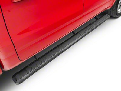 Barricade 5-Inch Aluminum Side Step Bars; Black Cover Plate (19-24 RAM 1500 Crew Cab)