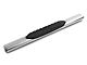 Barricade 5-Inch Oval Straight End Running Boards; Stainless Steel (99-06 Silverado 1500)