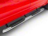 Barricade 5-Inch Oval Bent End Side Step Bars; Stainless Steel (19-25 RAM 1500 Quad Cab)