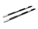 Barricade 5-Inch Oval Bent End Wheel to Wheel Side Step Bars; Stainless Steel (07-13 Silverado 1500 Extended Cab w/ 6.50-Foot Standard Box, Crew Cab)