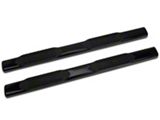 Barricade 6-Inch Oval Straight End Side Step Bars; Black (99-06 Silverado 1500)