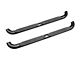 Barricade 4-Inch Oval 90 Degree Bent End Side Step Bars; Black (15-22 Colorado Extended Cab)