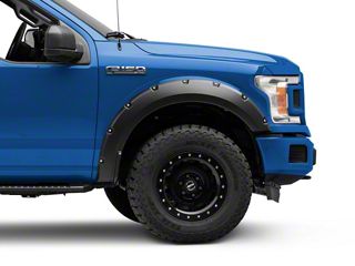 PSI Pocket Bolt Style Fender Flares For Ford F-150 2018-2020 - Paintable Black ABS
