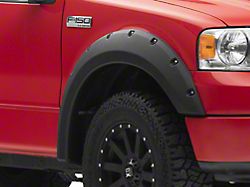 RedRock Pocket Style Fender Flares; Textured Black (04-08 F-150 Styleside)