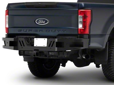 Barricade HD Rear Bumper; Textured Black (17-22 F-350 Super Duty)