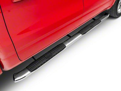 Barricade Pinnacle 4-Inch Oval Bent End Side Step Bars; Stainless Steel (19-25 RAM 1500 Crew Cab)