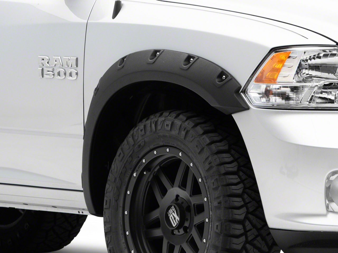 RedRock RAM 1500 Pocket Style Fender Flares; Textured Black R111280 (09