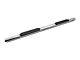 RedRock 4 Inch Oval Straight End Side Step Bars; Stainless Steel (19-22 Sierra 1500 Crew Cab)