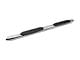 Barricade 5-Inch Oval Bent End Side Step Bars; Stainless Steel (19-24 Sierra 1500 Double Cab)