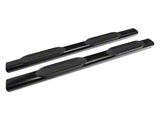 Barricade 6-Inch Oval Straight End Side Step Bars; Black (19-25 Sierra 1500 Double Cab)