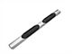 RedRock 6 Inch Oval Straight End Side Step Bars; Stainless Steel (19-22 Sierra 1500 Double Cab)