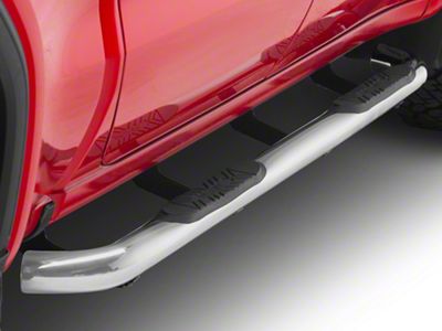 Barricade 3-Inch Side Step Bars; Stainless Steel (19-25 Sierra 1500 Crew Cab)