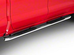 Barricade PNC Side Step Bars; Stainless Steel (19-24 Silverado 1500 Crew Cab)