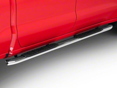 Barricade PNC Side Step Bars; Stainless Steel (19-25 Silverado 1500 Crew Cab)