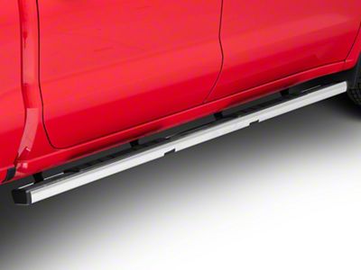 Barricade T4 Side Step Bars; Stainless Steel (19-24 Silverado 1500 Crew Cab)