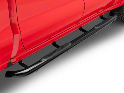 Barricade 3-Inch Side Step Bars; Black (19-25 Silverado 1500 Crew Cab)
