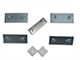 Barricade 4-Inch Oval Straight End Side Step Bars; Stainless Steel (17-22 F-250 Super Duty SuperCrew)