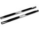 Barricade 4-Inch Oval Straight End Side Step Bars; Stainless Steel (11-16 F-250 Super Duty SuperCrew)