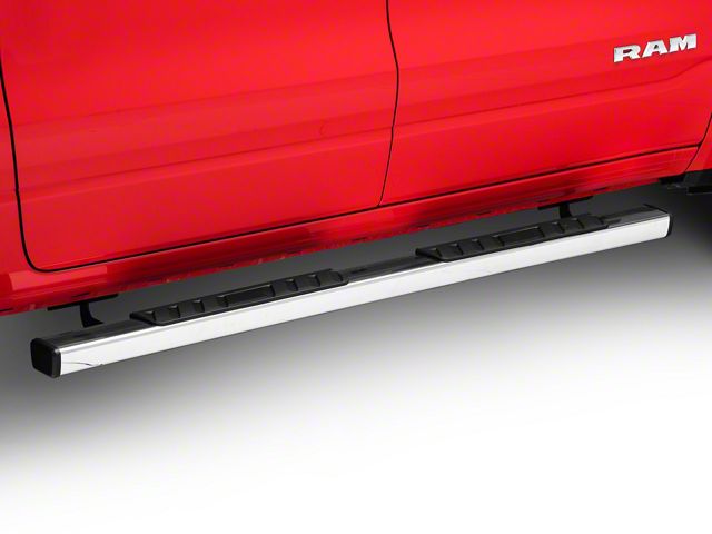 Barricade T4 Side Step Bars; Stainless Steel (19-23 RAM 1500 Quad Cab)