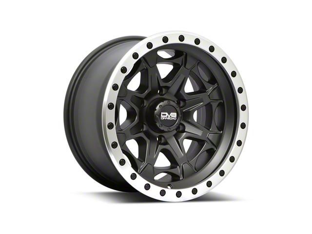 DV8 Offroad 886 Simulated Beadlock Matte Black 6-Lug Wheel; 17x9; -12mm Offset (15-20 Tahoe)