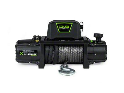 DV8 Offroad Xtract 12,000 lb. Winch with Synthetic Rope (Universal; Some Adaptation May Be Required)