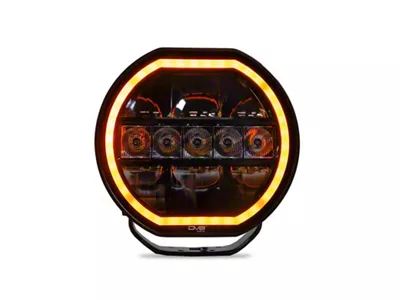DV8 Offroad 7-Inch Halo Elite Round LED Light with Accent Light; Flood/Spot Beam (Universal; Some Adaptation May Be Required)