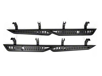 DV8 Offroad OE Plus Series Side Step Bars; Textured Black (19-26 Sierra 1500 Crew Cab)