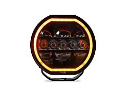 DV8 Offroad 7-Inch Halo Elite Round LED Light with Accent Light; Flood/Spot Beam (Universal; Some Adaptation May Be Required)