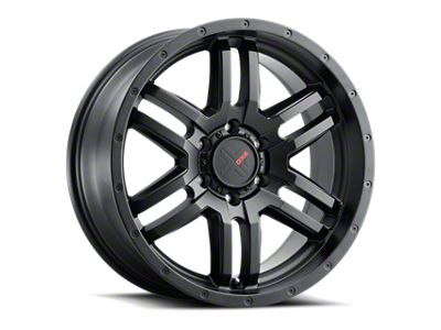 DX4 Wheels DYNO Flat Black 6-Lug Wheel; 18x8; 35mm Offset (07-13 Silverado 1500)
