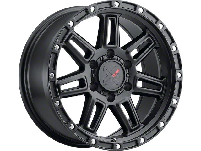 DX4 Wheels REBEL Flat Black 6-Lug Wheel; 18x9; 18mm Offset (07-14 Tahoe)