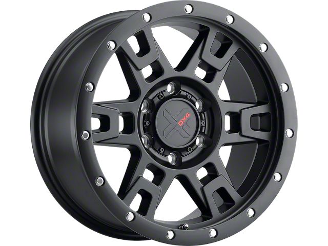 DX4 Wheels TERRAIN Flat Black 6-Lug Wheel; 18x9; -12mm Offset (07-14 Tahoe)