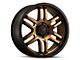 DX4 Wheels DYNO Frozen Bronze with Black Lip 5-Lug Wheel; 20x9; 10mm Offset (09-18 RAM 1500)