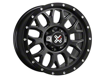 DX4 Wheels GEAR Flat Black 5-Lug Wheel; 17x8.5; -6mm Offset (09-18 RAM 1500)