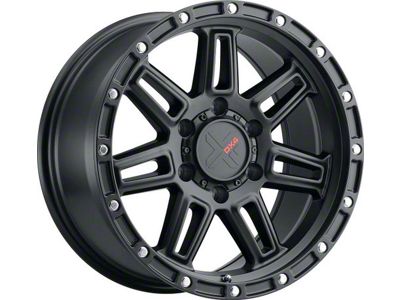 DX4 Wheels Rebel Flat Black 5-Lug Wheel; 20x9; 10mm Offset (09-18 RAM 1500)