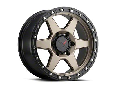 DX4 Wheels Recon Matte Bronze with Black Ring 5-Lug Wheel; 20x9; 10mm Offset (09-18 RAM 1500)
