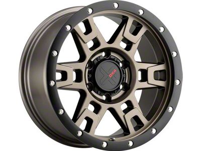 DX4 Wheels Terrain Matte Bronze with Black Ring 5-Lug Wheel; 20x9; 10mm Offset (09-18 RAM 1500)