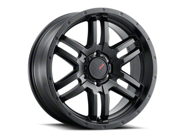 DX4 Wheels Sierra 1500 DYNO Flat Black 6-Lug Wheel; 18x8; 25mm Offset ...